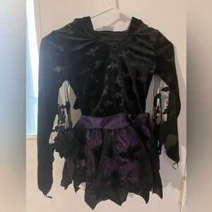 Spirit Halloween Bat Dress Costume Girls Size Small